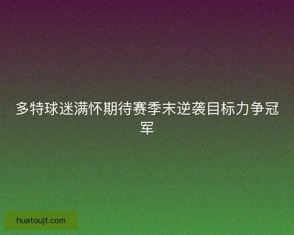 多特球迷满怀期待赛季末逆袭目标力争冠军