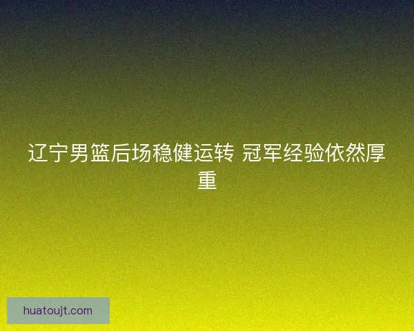 辽宁男篮后场稳健运转 冠军经验依然厚重